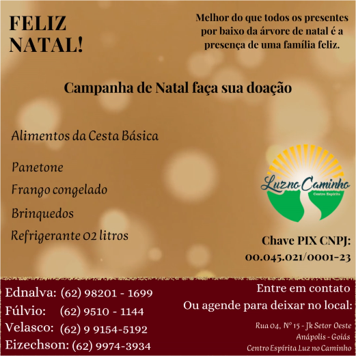 Campanha de Natal faça sua doação